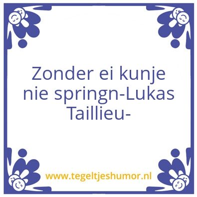 Tegeltje: .
