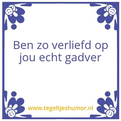 Tegeltje: Liefde