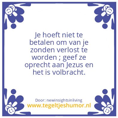 Tegeltje: You don’t have to pay a fee.