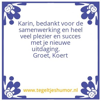 Tegeltje: Tegeltje