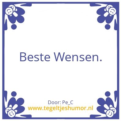 Tegeltje: Re