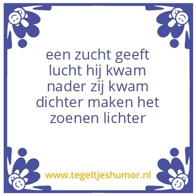 Tegeltje: een zoen