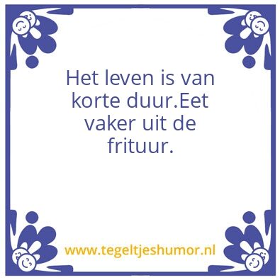 Tegeltje: frituur