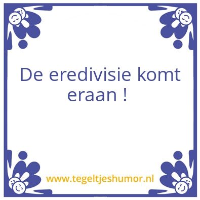 Tegeltje: Eredivisie