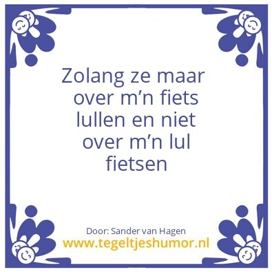 Tegeltje: Sander van Hagen