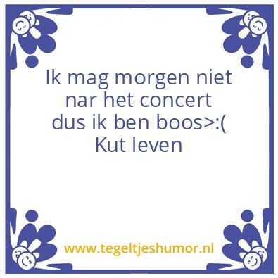 Tegeltje: Ik ben boos