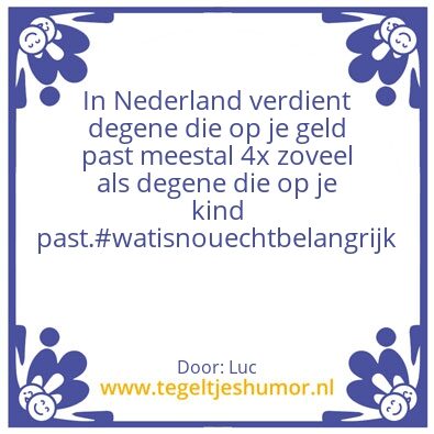 Tegeltje: Past