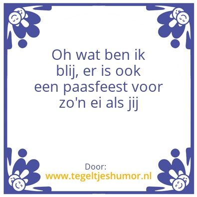 Tegeltje: Paasei