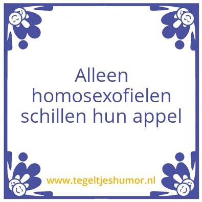 Tegeltje: Appel