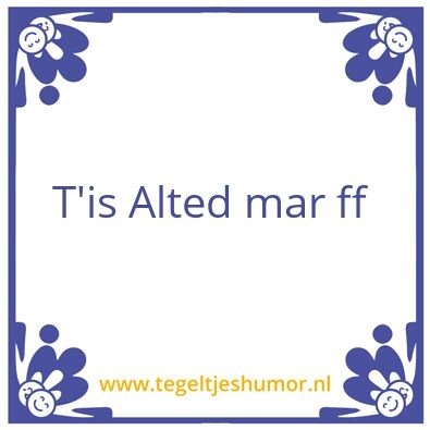 Tegeltje: Herlings