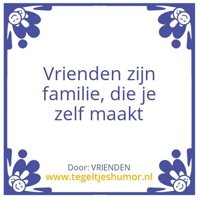 Tegeltje: VRIENDEN