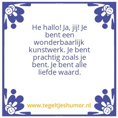 Tegeltje: Tegel