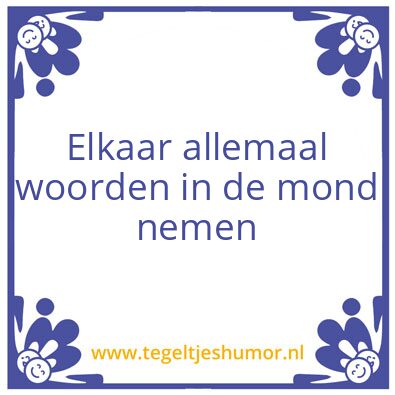Tegeltje: Tegeltje