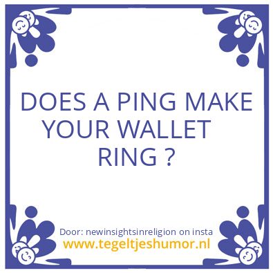 Tegeltje: Ping ?