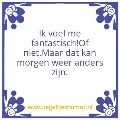 Tegeltje: emotionele inconsistentie
