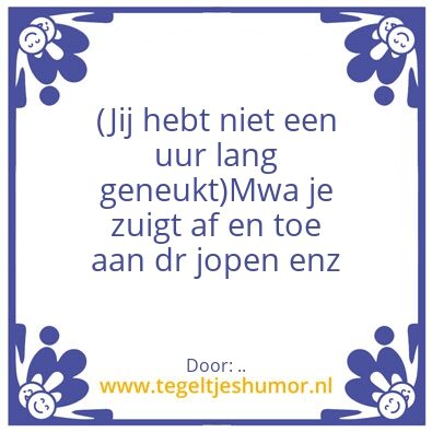 Tegeltje: Ma