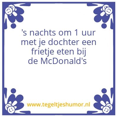 Tegeltje: HOE OUDER  – HOE GEKKER