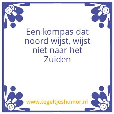 Tegeltje: Kompas