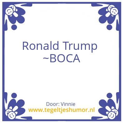 Tegeltje: Boca Boca toch