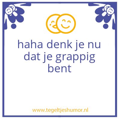 Tegeltje: woef