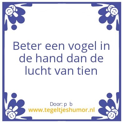 Tegeltje: tegel