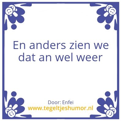 Tegeltje: Enfei
