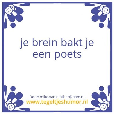 Tegeltje: tt