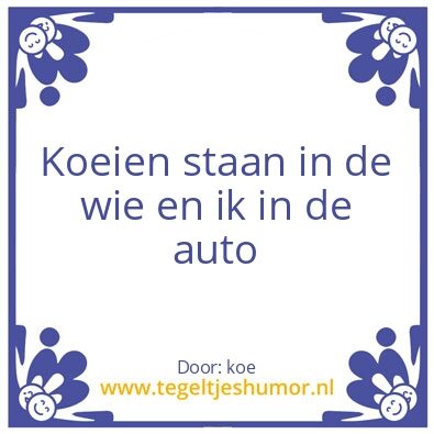 Tegeltje: Koeien