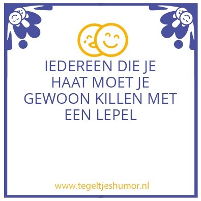 Tegeltje: LEPELTHEORIE