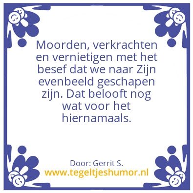 Tegeltje: Ik ben Gerrit.