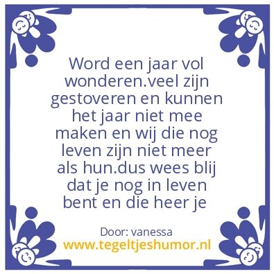 Tegeltje: nieuwjaar#2