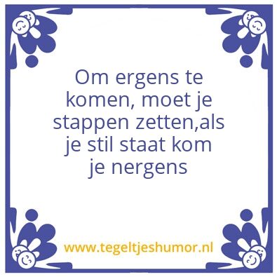 Tegeltje: Vooruitgang