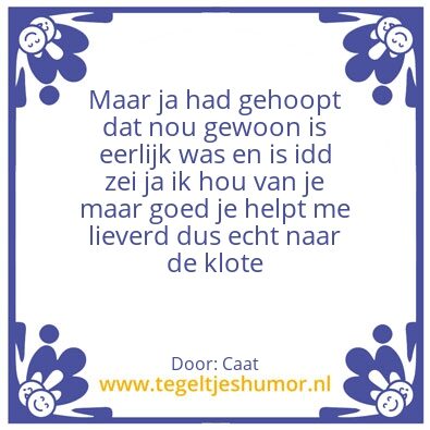 Tegeltje: Liede is