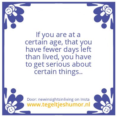 Tegeltje: live in the now,