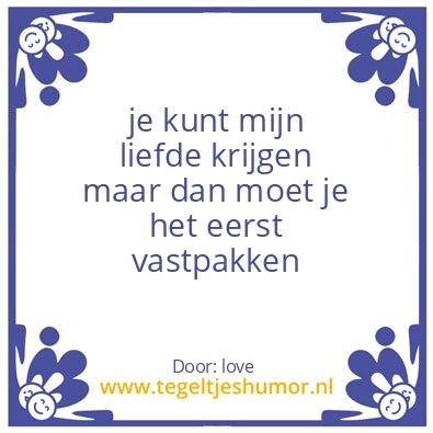 Tegeltje: liefde