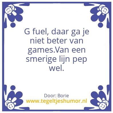 Tegeltje: Borie