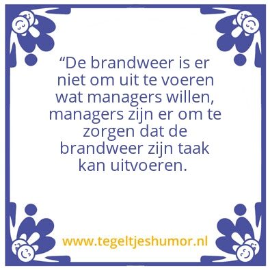 Tegeltje: BRANDWEERZORG