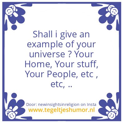 Tegeltje: Your Universe