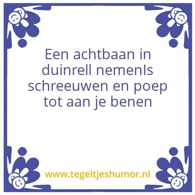 Tegeltje: Achtbaan