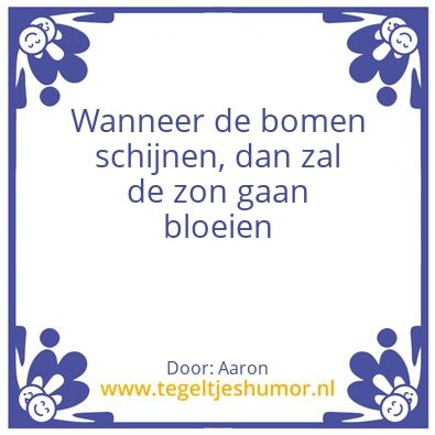 Tegeltje: Aaron