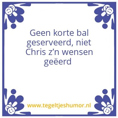 Tegeltje: Service