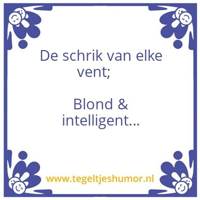 Tegeltje: they say