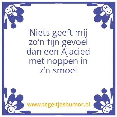 Tegeltje: Ajax
