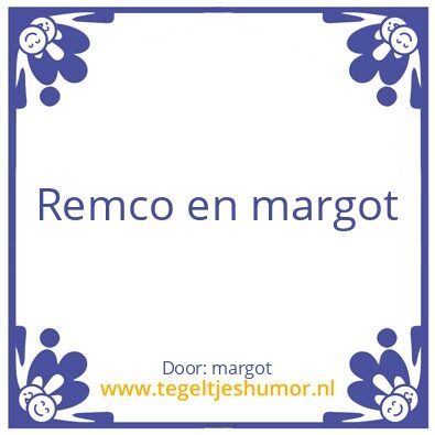 Tegeltje: margot