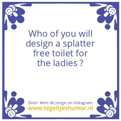 Tegeltje: toilet for the ladies