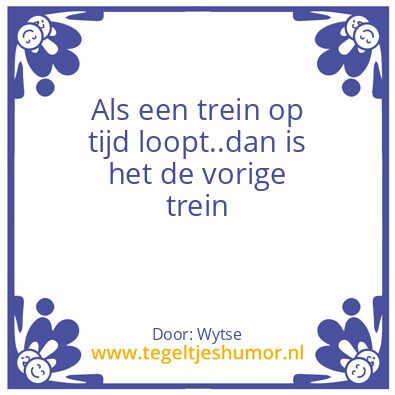 Tegeltje: Trein