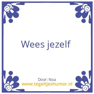 Tegeltje: Noa