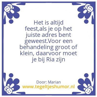 Tegeltje: Masseuse