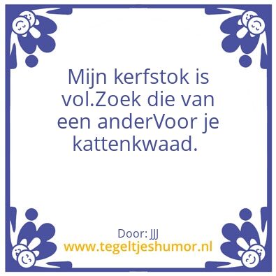 Tegeltje: Kerfstok
