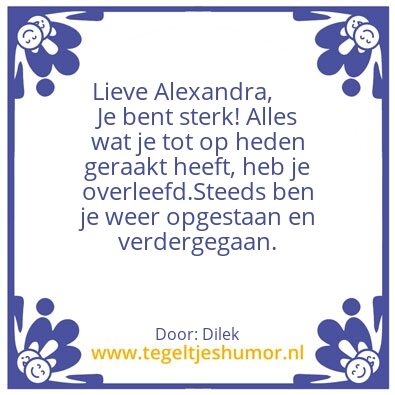 Tegeltje: spreuk